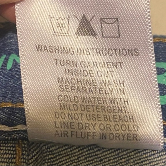 Classic Western Jeans Trending Boot Cut Mid Rise Dark Blue Embroidered Whiskers - Picture 6 of 10